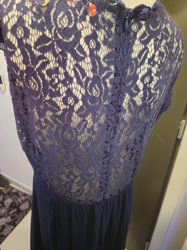 Robe longue bleu marine