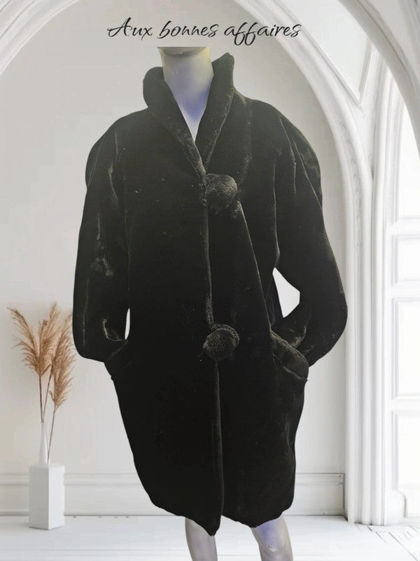 Manteau velours noir
