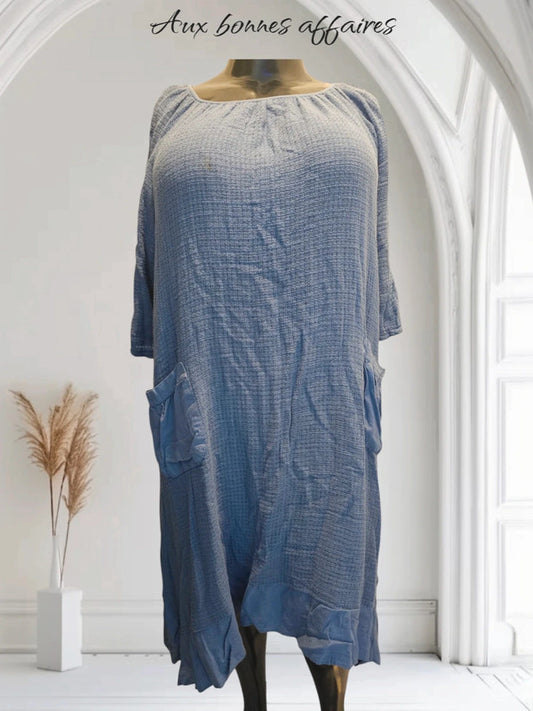 Longue robe bleu