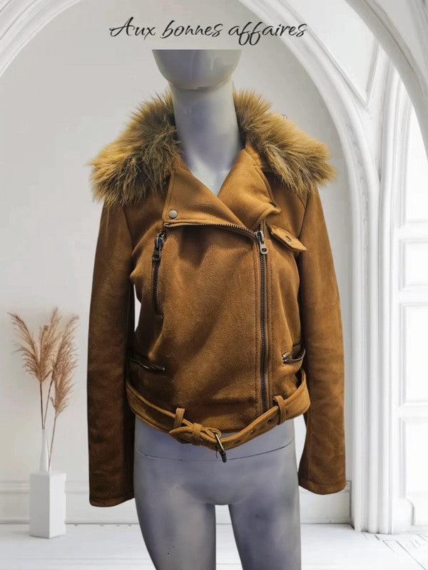 Manteau velours marron