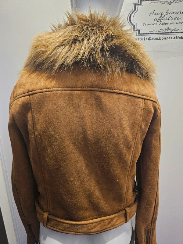 Manteau velours marron