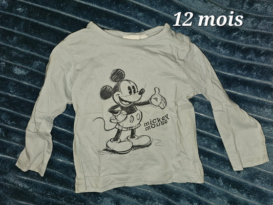haut manche longue mickey
