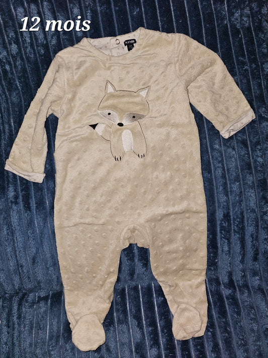 Pyjamas 1 pièces 12 mois
