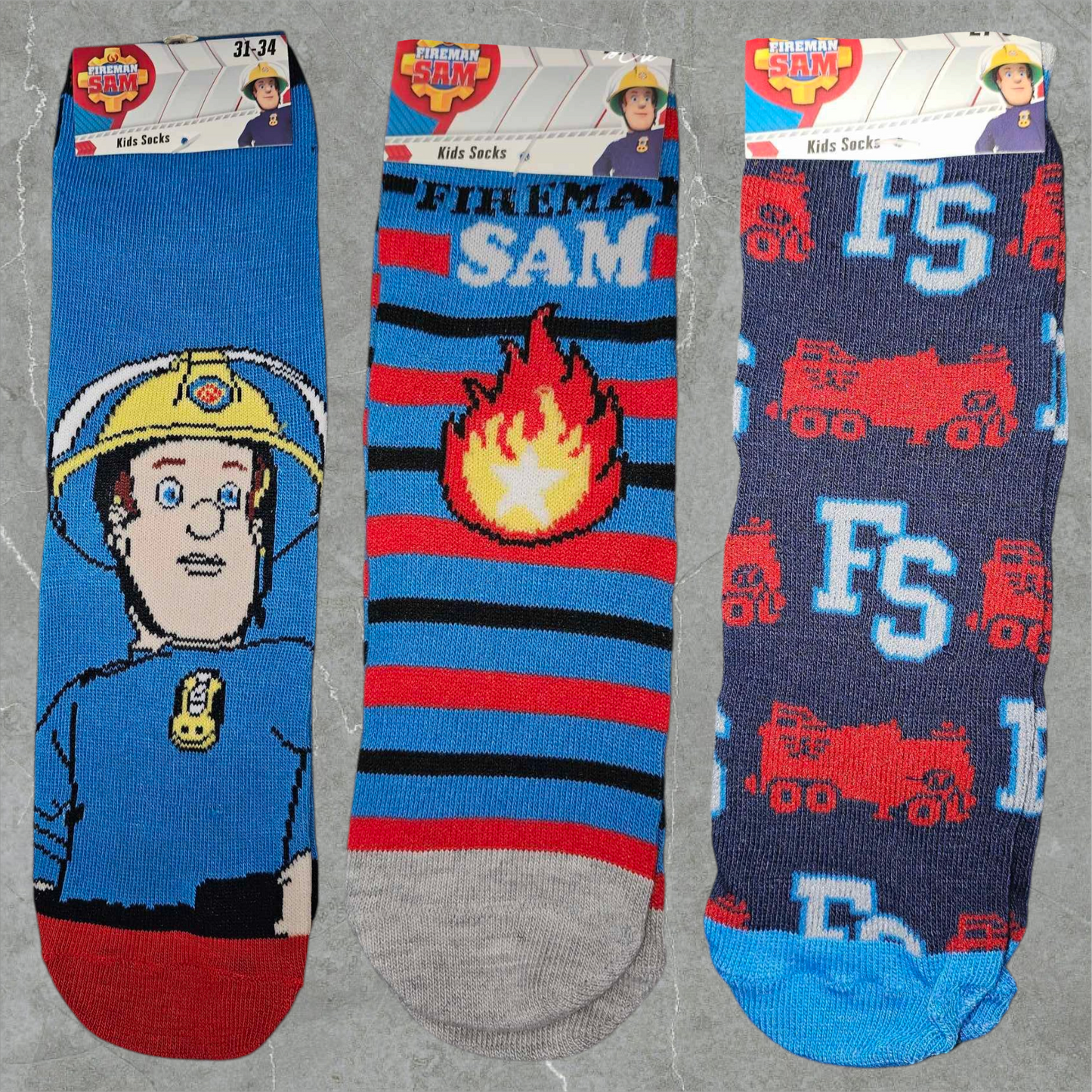 Paire de chaussettes Sam le pompier